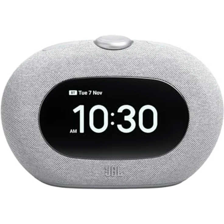 JBL Horizon 3, Bluetooth-Lautsprecher und Wecker mit DAB+/UKW-Radio, grau – Bild 1