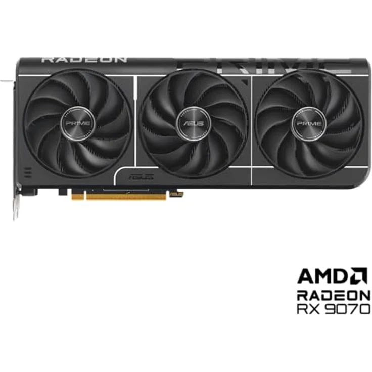 ASUS Prime Radeon RX 9070 OC Edition, 16GB GDDR6 Gaming Grafikkarte mit PCIe 5.0, 3x DisplayPort 2.1a und 1x HDMI 2.1b, optimaler Kühlung im 2.5-Slot-Design – Bild 2