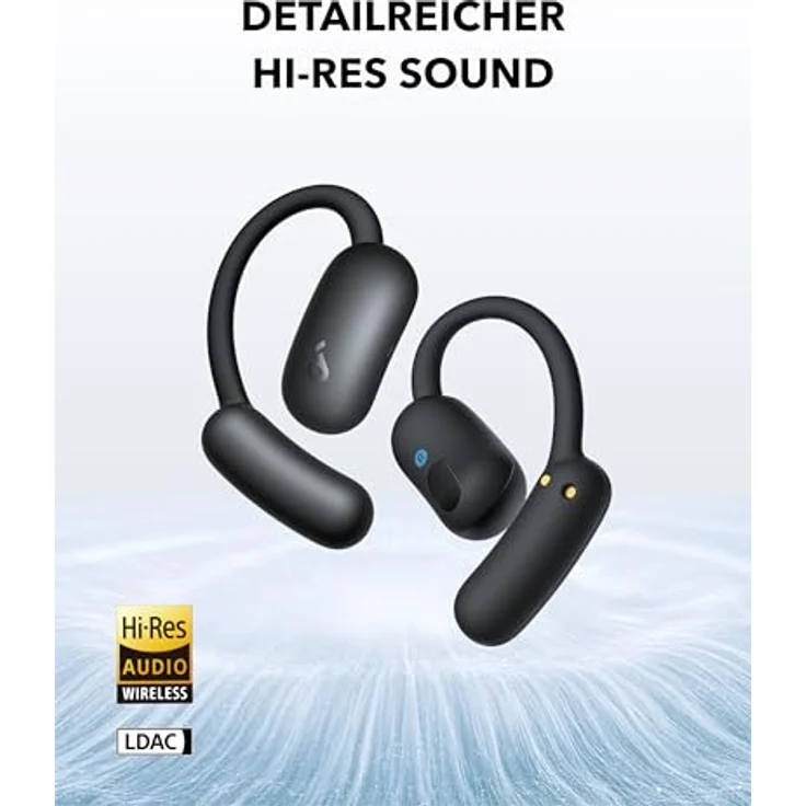 soundcore AeroFit 2 von Anker, Open-Ear Kopfhörer mit tiefer Bass und Hi-Res Wireless Audio, IP55, Bluetooth 5.4, 42h Spielzeit, kabelloses Laden, klare Anrufe durch KI – Bild 5