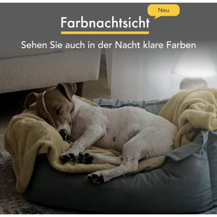 Furbo 360° Hundekamera: [Neu 2023] Rotierende 360°-Weitwinkel-Haustierkamera mit Leckerliwurf, Farbnachtsicht, 1080p-HD-Schwenk, 2-Wege-Audio, Bell-Alarm, WLAN, Entwickelt für Hunde – Bild 4