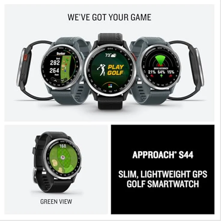Garmin Approach S44, GPS-Sportuhr mit 1,2" Touchscreen, 4 GB Speicher, 42 g, Bluetooth-Benachrichtigungen – Bild 7