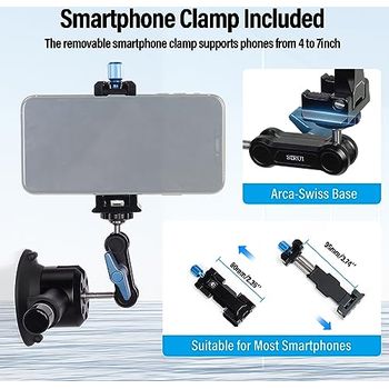 Sodeber Elektrische Vakuum Handyhalterung - Starker Saugnapf Für Auto Windschutzscheibe