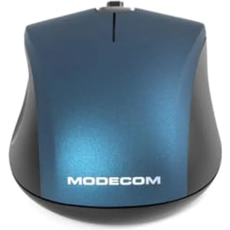 Modecom MC-M10S, Kabelgebundene USB Silent Computermaus in Blau, Ergonomisches Design für Büro & Home Office, 1200 DPI Sensor – Bild 3