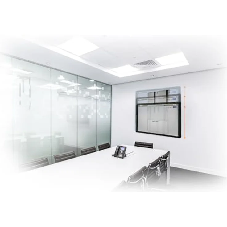 my wall Interaktive Whiteboard und TV Halterung HP34-1L - für Bildschirme 50"-75", Belastbar bis 60 kg, Stufenlose Höhenverstellung, Flaches Design, mit Federsystem – Bild 2