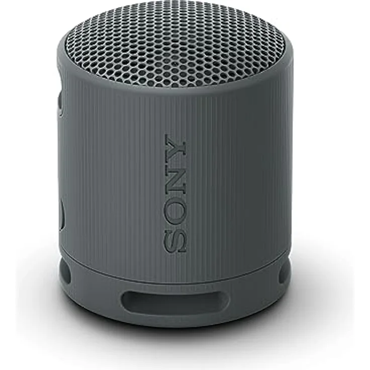 Sony SRS-XB100 - Kabelloser Bluetooth-Lautsprecher, tragbar, leicht, kompakt, Outdoor, Reise-Lautsprecher, langlebig, IP67 wasser- und staubdicht, 16 Std Akku, Trageriemen, Freisprechfunktion, Schwarz