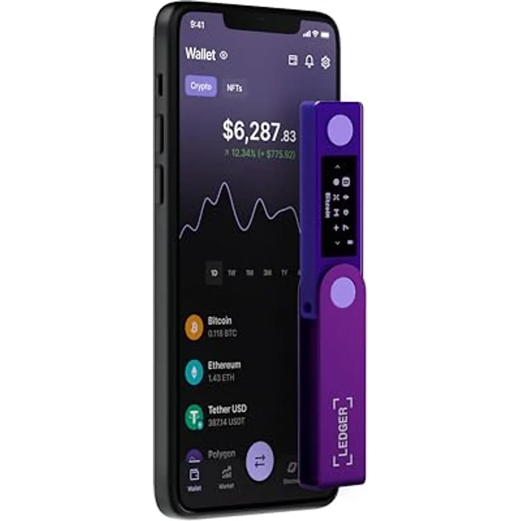 Ledger Nano X (Amethystviolett) — Sichern und verwalten Sie Ihre Krypto und NFTs unterwegs mit unserer Bluetooth®-fähigen Hardware-Wallet. – Bild 5