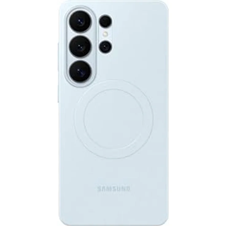 Samsung Slim Magnet Smartphone Case EF-SS948, schlanke Silikon-Hülle für Galaxy S26 Ultra mit Magnetring, stoßfest und griffig, Light Blue – Bild 1