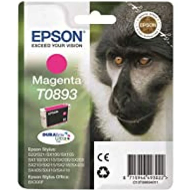 Epson T0892 Affe, wisch- und wasserfeste Tinte (Singlepack) cyan – Bild 4