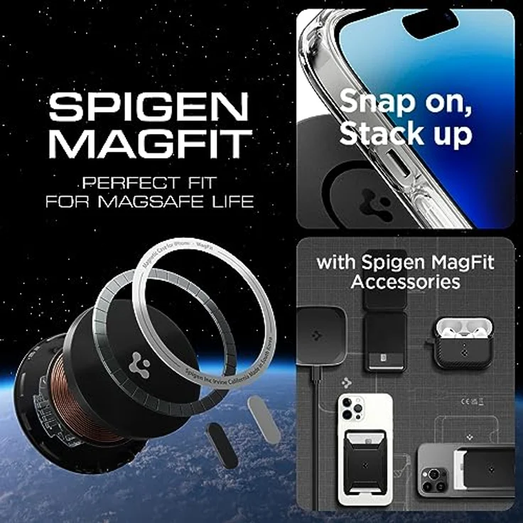 Spigen iPhone 14 Pro Ultra Hybrid MagFit Hülle [Anti-Yellowing] MagSafe Transparent -Crystal Clear – Bild 5