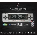 Dietz Retro Radio300DAB/BT, DAB+, BT, MP3, USB, RDS Chrom