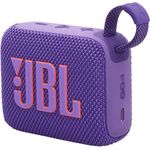 JBL Go 4 in Lila – Tragbare Bluetooth-Lautsprecher-Box Pro Sound, tiefem Bass und Playtime-Boost-Funktion – Wasserfest und staubfest – 7 h Laufzeit