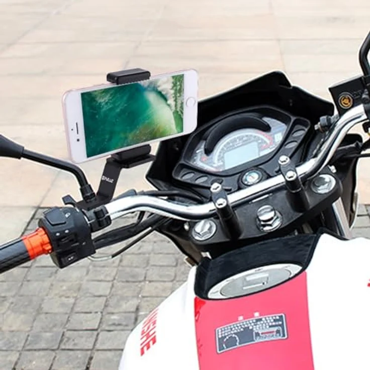 PULUZ Motorrad Halterung für GoPro Hero12/11/10/9/8/7/6/5, Insta360 Ace und DJI Osmo Action 4, Aluminium-Legierung, stabil und vielseitig einsetzbar – Bild 5