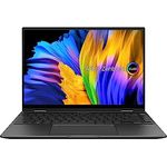 ASUS Zenbook 14 Flip OLED Ultra Slim Laptop, 14 Zoll 4K 16:10 OLED Touch Display, AMD Ryzen 7 6800H CPU, 16GB RAM, 1TB SSD, NumberPad, Windows 11 Home, Jade Black, UN5401RA-DH74T