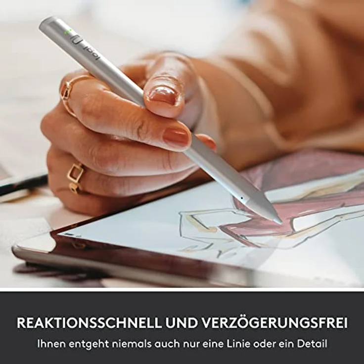 Logitech Eingabestift Crayon Digitaler Zeichenstift für iPad (2022, 10. Generation), Aluminiumgehäuse, bis zu 7 Stunden Akkulaufzeit – Bild 3