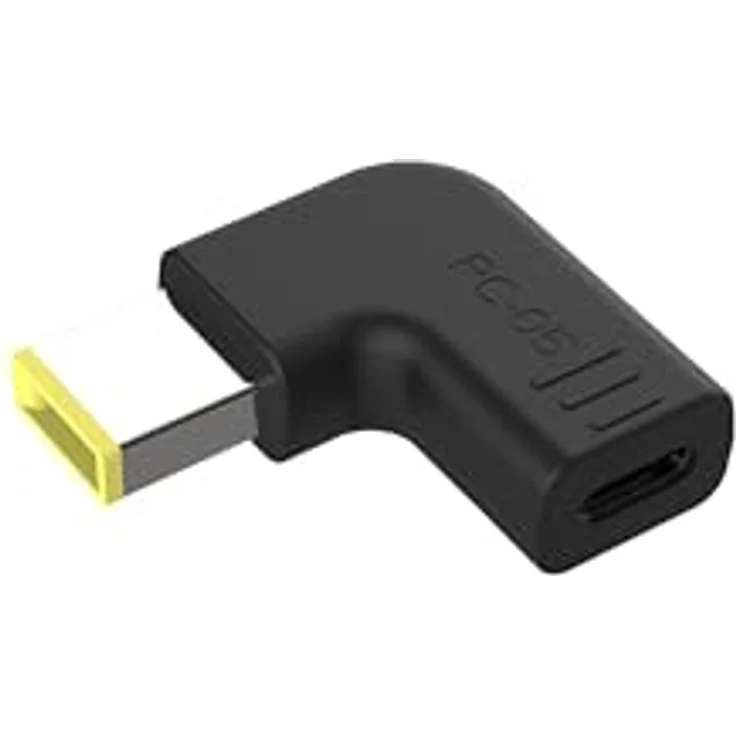 Conceptronic Adapter USB-C -> DC für Lenovo Slim Tip, 18-20V, schwarz – Bild 1