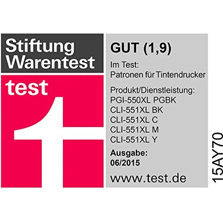 Patrone Canon CLI-551 XL Photo Value Pack 4er-Pack – Bild 6