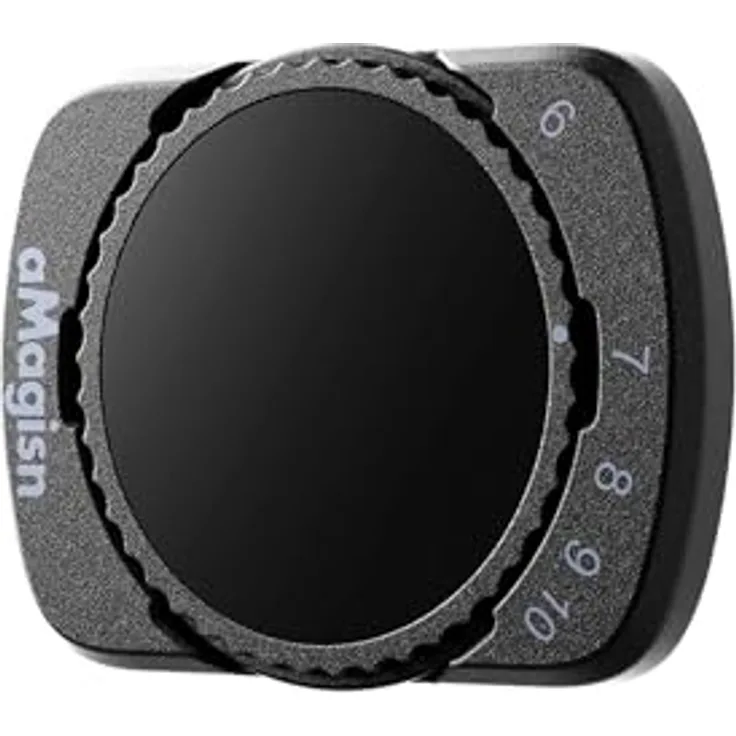 Wigento Variabler ND Linsenfilter VND 6-10 Stop für DJI Osmo Pocket 4/3, Magnetische Befestigung, Kompakt und leicht