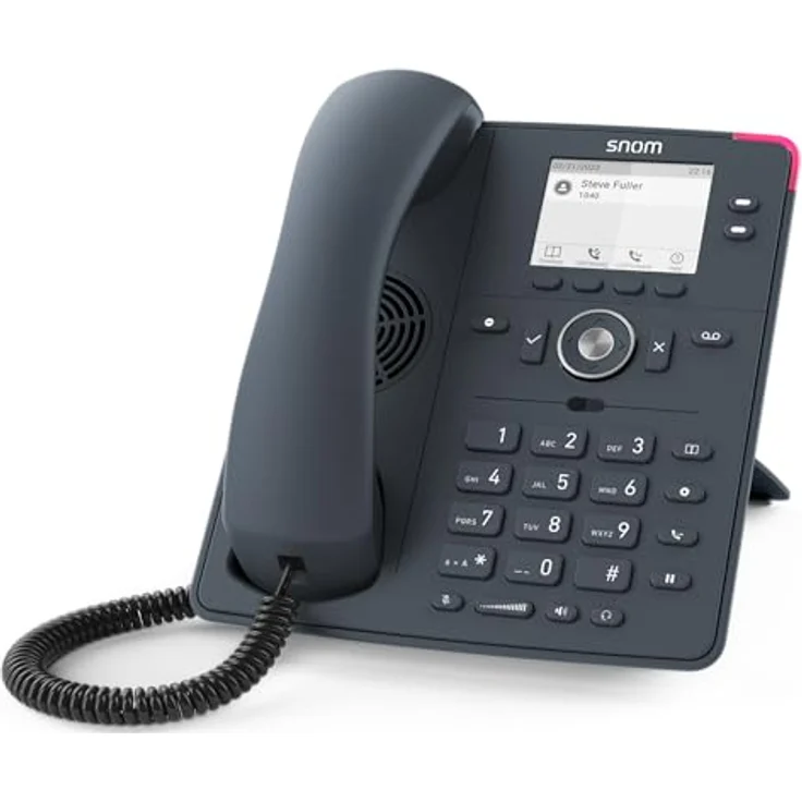 Snom D150, VoIP-DECT-Telefon mit dreiweg Anruffunktion, SIP-Unterstützung und 2 Leitungen, Slate Gray – Bild 1