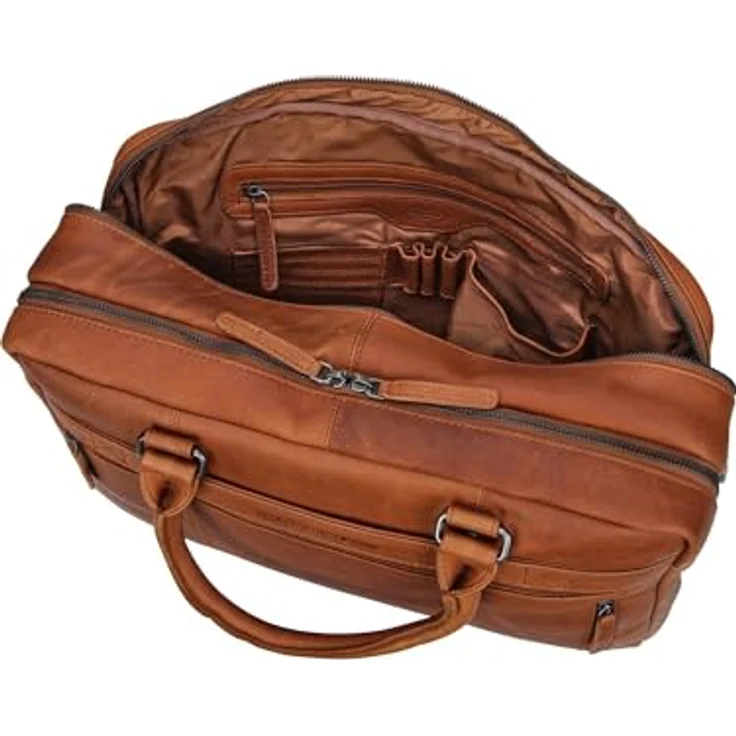The Chesterfield Brand Boston - Aktentasche 15" 41 cm cognac, Business-Tasche mit reichhaltiger Ausstattung – Bild 3