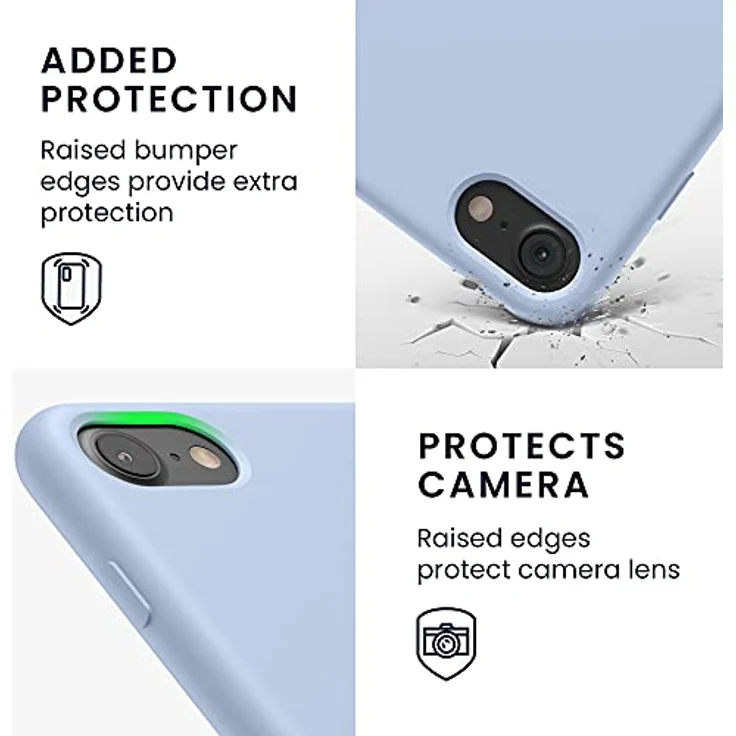 kwmobile TPU Case gummiert für Apple iPhone 7 / 8 Hellblau matt – Bild 3