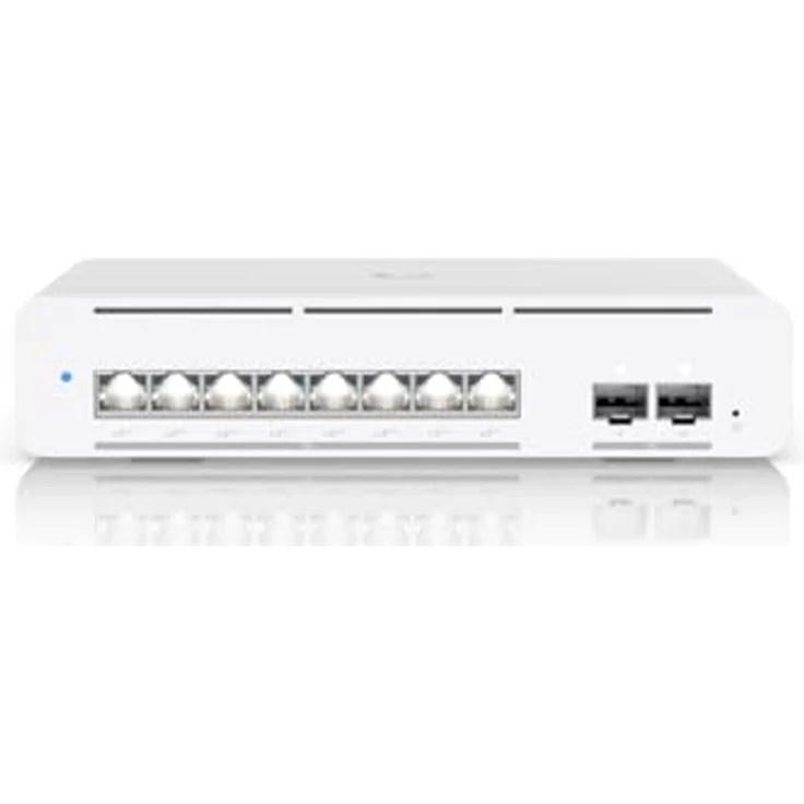 Ubiquiti Switch UniFi 8x10G RJ45/2xSFP+, Managed PoE++ Switch mit 155W und 1,3" Touchscreen (8 Ports) – Bild 3