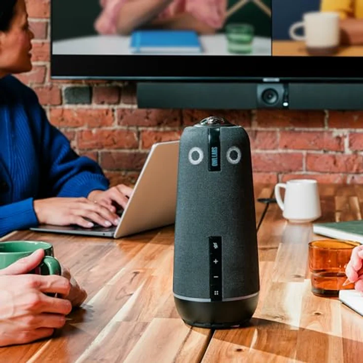 Owl Labs Meeting Owl 4+ 360-Grad, 4K Smart Videokonferenzkamera (automatischer Lautsprecher-Fokus, Smart Zooming und Rauschunterdrückung) – Bild 3