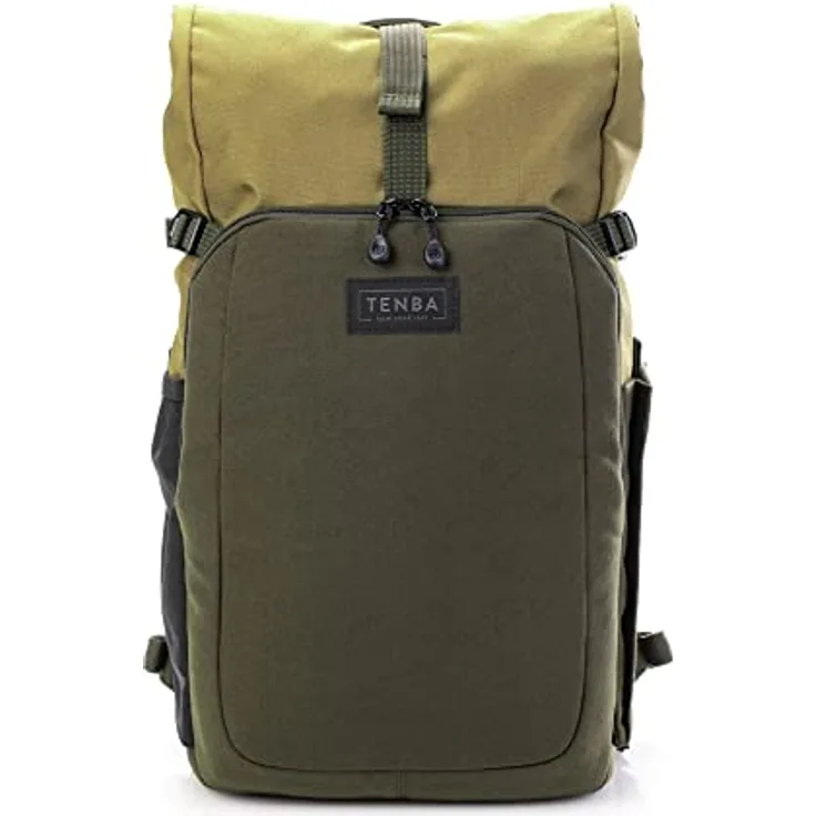 Tenba Rucksack Fulton v2 14L, Fotorucksack für DSLR und spiegellose Kameras, braun, mit Laptopfach bis 14 Zoll und Rolltopöffnung