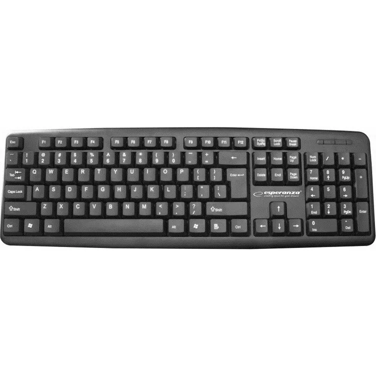 ESPERANZA EK134, USB Tastatur in Schwarz mit mehrfarbigen Tasten
