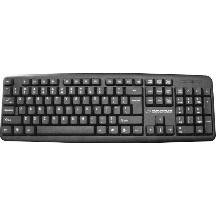ESPERANZA EK134, USB Tastatur in Schwarz mit mehrfarbigen Tasten
