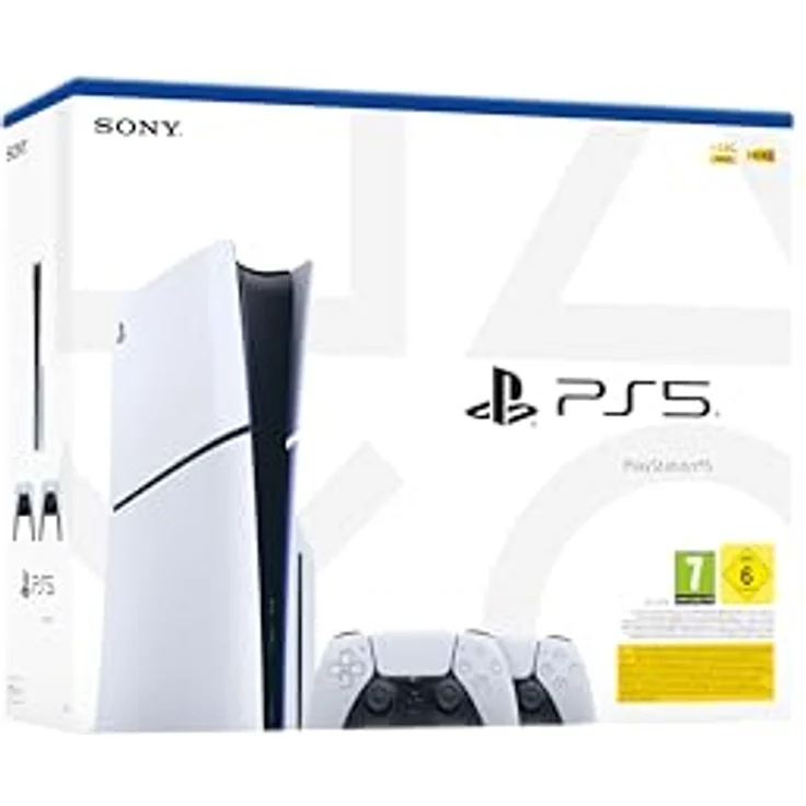 Sony PS5 Slim 2. Controller Bundle, Weiß – Bild 2