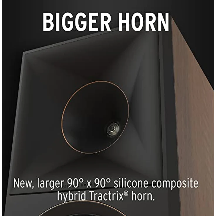 Klipsch Reference Premiere RP-8000F II, Standlautsprecher aus Walnussholz mit 90° x 90° Tractrix-Horn, LTS Titan-Hochtöner und Bi-Wiring-Funktion – Bild 5