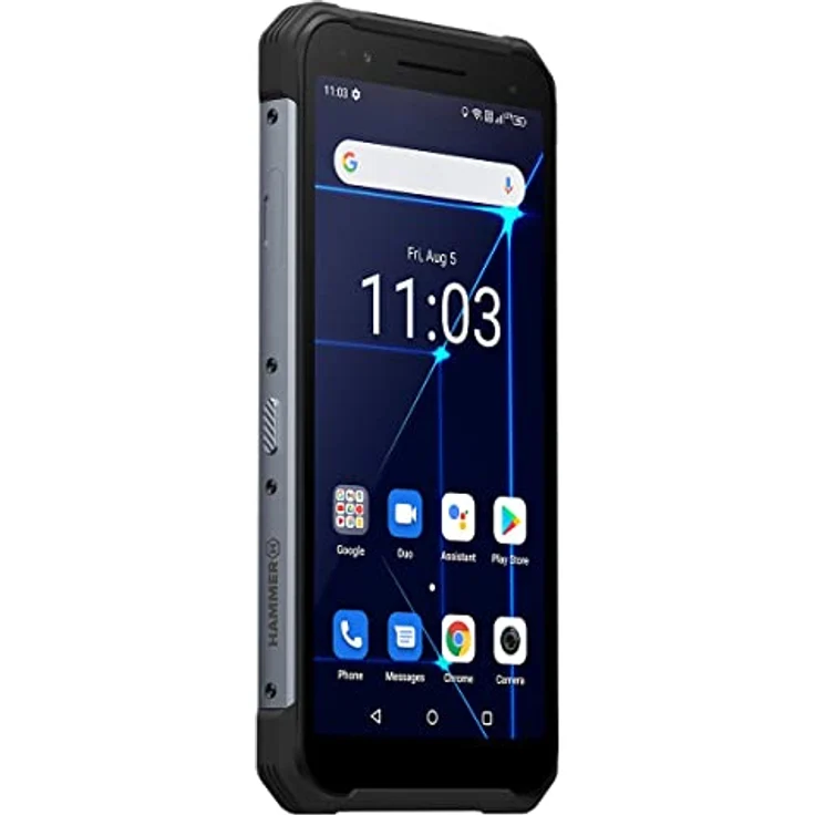 Hammer Construction (128 GB, 6", Dual SIM, 16 Mpx, 4G), Robustes Smartphone, Schwarz – Bild 6