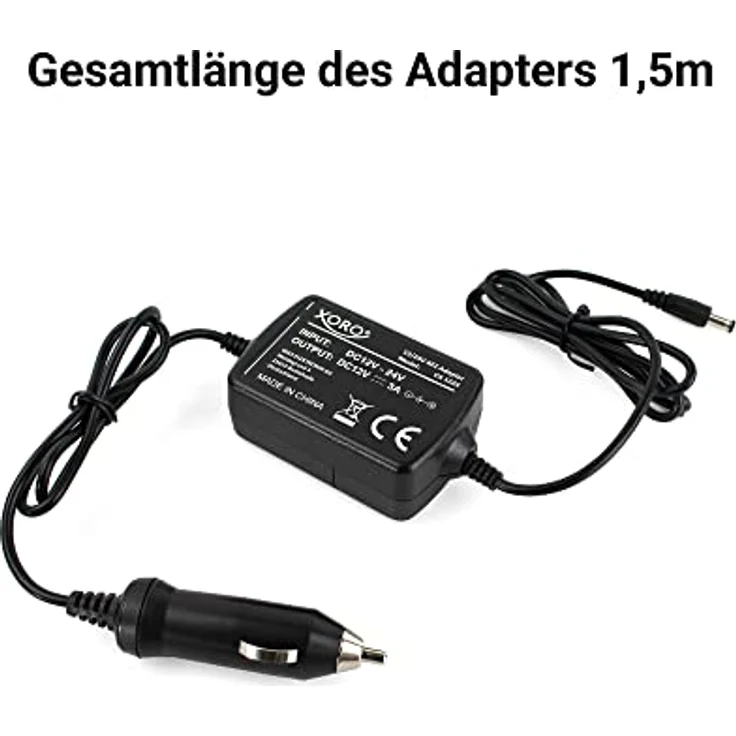 Xoro CA1224, Auto-Netzteil für Laptops, 12V und 24V Kompatibilität – Bild 5