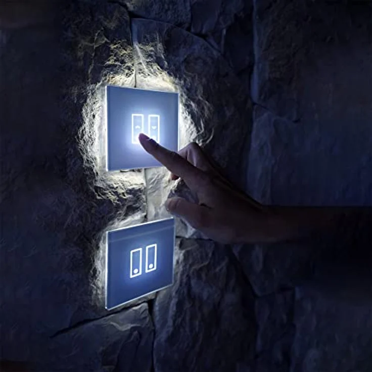 iotty E2 PLUS, intelligenter WiFi-Schalter für Licht und Tore, kompatibel mit Google Home, Alexa und Siri, iOS/Android App, beleuchtetes Glas-Touchfeld, Temperatur- und Helligkeitssensoren, Beige – Bild 5