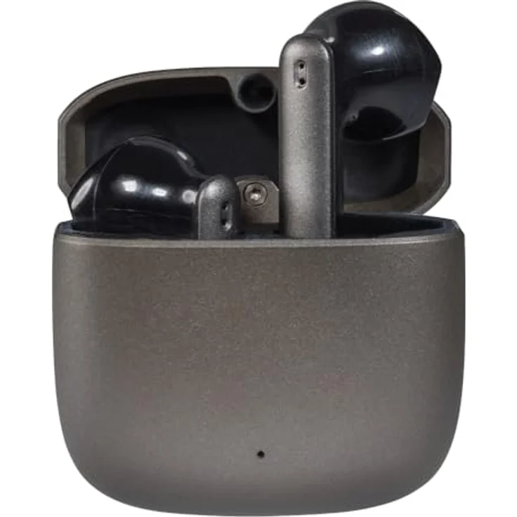 VIVANCO Metal Pair Bluetooth® True Wireless Stereo Metallic Headset Anthrazit mit stoßfester Metallbeschichtung und Video Streaming-Funktion – Bild 2