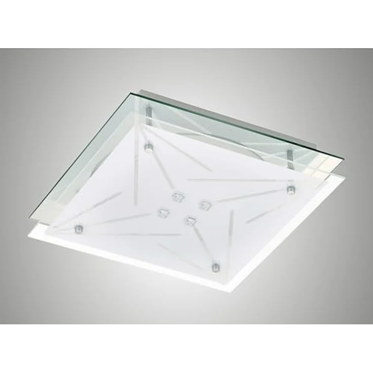 Trango 3104 Feuchtraum IP44 LED Deckenstrahler für Bad 3-Stufen dimmbar in Eckig *STAR* inkl. 12 Watt warmweiß LED Modul - Chrom & Weiß - Preisvergleich – Bild 5