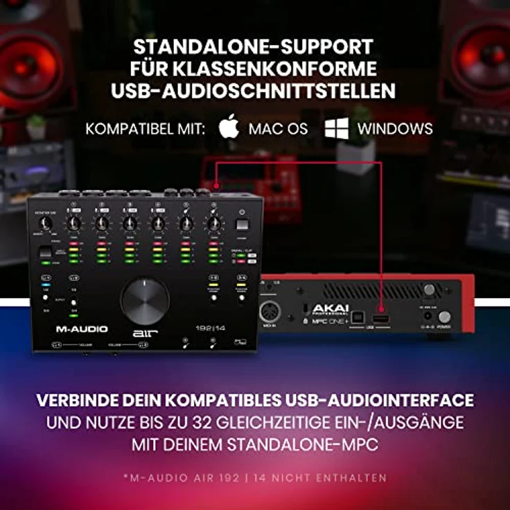 AKAI Professional MPC One+ Standalone Drum Machine, Beat Maker und MIDI Controller mit WLAN, Bluetooth, Drum Pads, Synth Plugins und Touchscreen – Bild 5