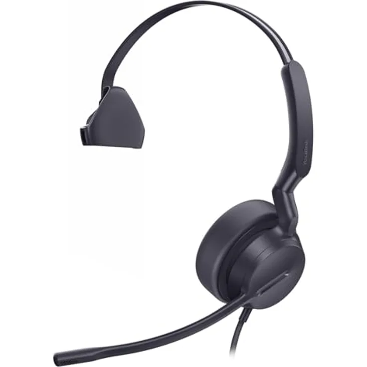Yealink UH42 Mono USB‑C/A Headset, AI-Geräuschunterdrückung, 35mm Lautsprecher, 280° Mikrofonarm, Inline-Steuerung, ideal für Office & Callcenter, UC-kompatibel