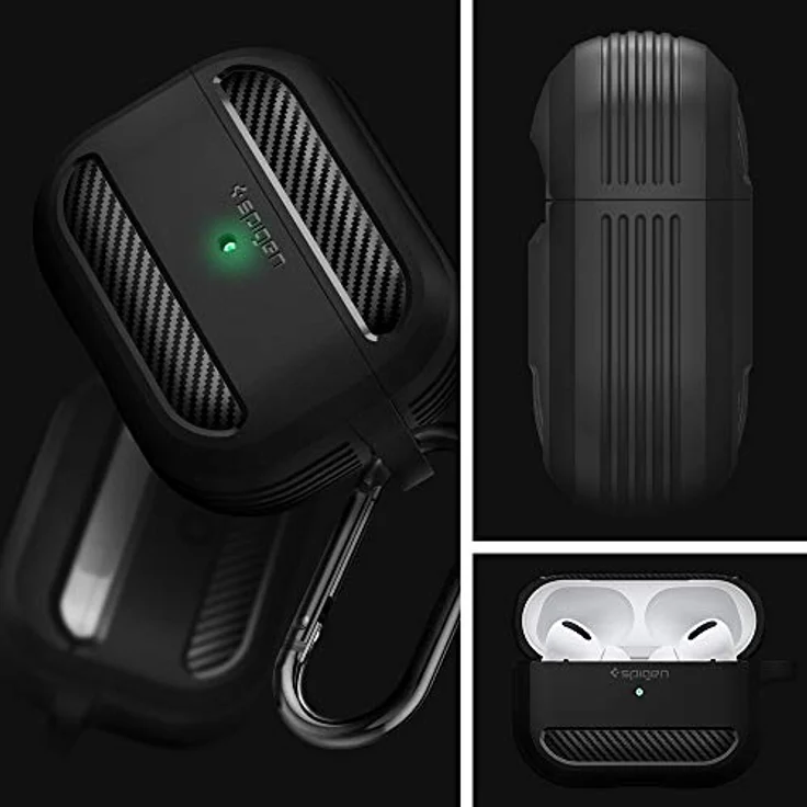 SPIGEN Rugged Armor für Apple AirPods Pro Schwarz - Preisvergleich – Bild 2