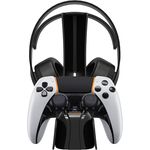 Snakebyte PS5 Controller & Headset Ladestation - lädt DualSense & DualSense Edge Controller & Wireless Headsets, 2Std. Ultra-Schnellladung, TÜV Süd-geprüft, PlayStation 5 Design, inkl. Kabel (Schwarz)