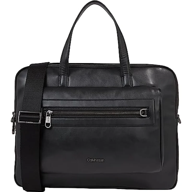 Calvin Klein Herren Elevated Laptoptasche, 2 g Computertasche, Ck Schwarz – Bild 1