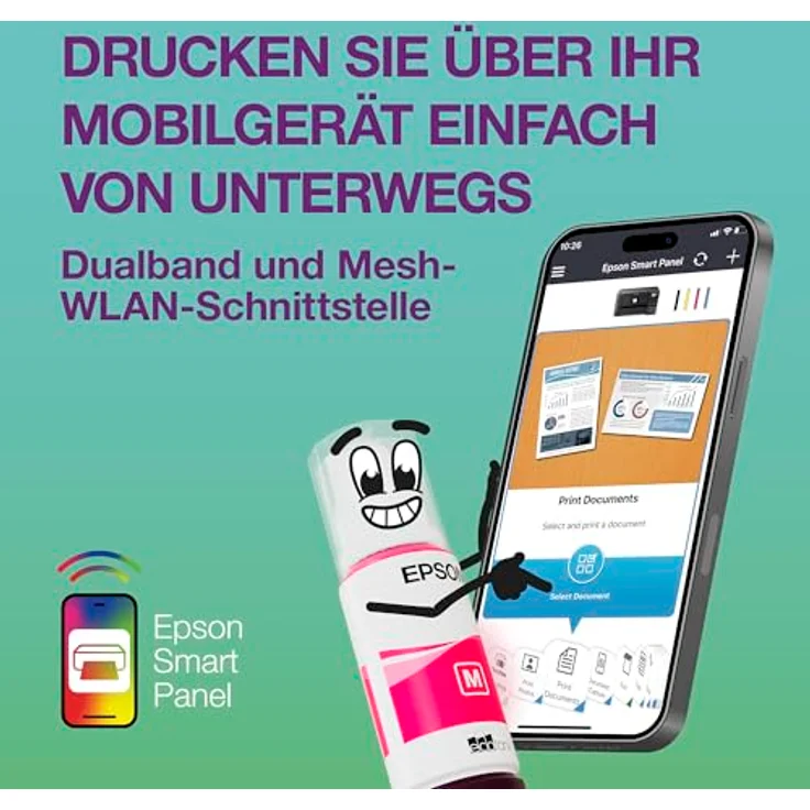EPSON EcoTank ET-2956, 3-in-1 Tintentankdrucker in Weiß mit Duplex, WiFi, Apple AirPrint und 40 Euro CashBack – Bild 7