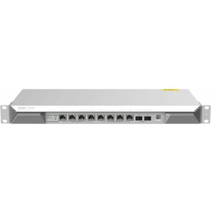 Ruijie RG-EG1510XS, Rack-montierbarer 10-Port Router mit 1 WAN 2.5G Port, 1G LAN Port und 3 LAN/WAN 2.5G Ports, Silber