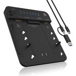 ICY BOX HDD/M.2 NVMe SSD Docking Station USB 3.2 Gen 2 (10 Gbit/s), Werkzeuglose Installation & Datenklon auf Knopfdruck, USB-C & USB-A, IB-2913MCL-C31