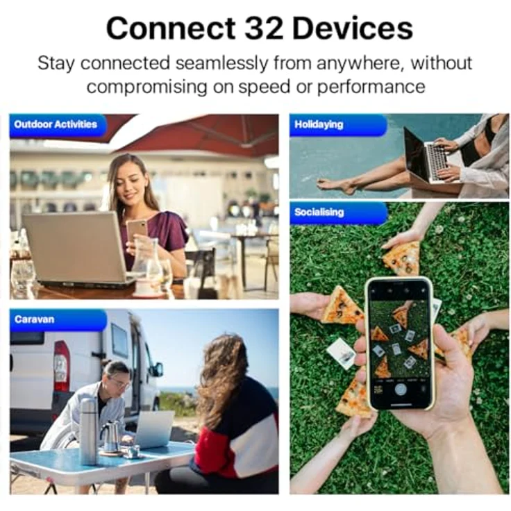 ZTE Router U10S Pro 4G Mobile WiFi6 Hotspot, Türkis, leistungsstarker mobiler Internetrouter – Bild 4