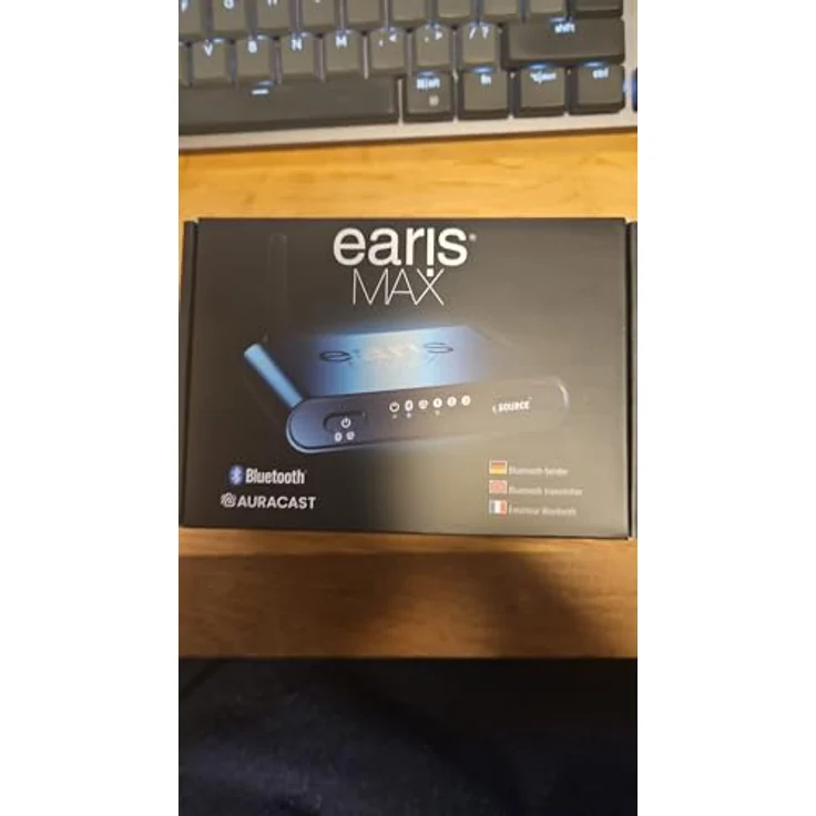Humantechnik earisMAX Bluetooth 5.3 AURACAST™ Sender, LE-Audio, LC3, Transmitter in Schwarz – Bild 2