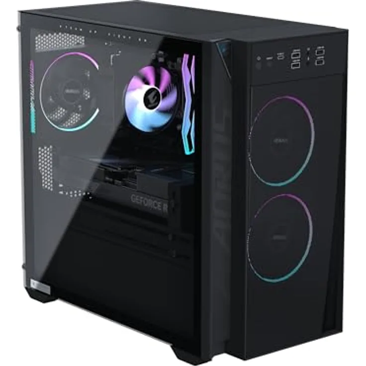 GIGABYTE AORUS PRIME 3 Gaming Desktop PC, AMD Ryzen 7 9700X, 32 GB DDR5-RAM, 1 TB SSD, Windows 11 Home, schwarz