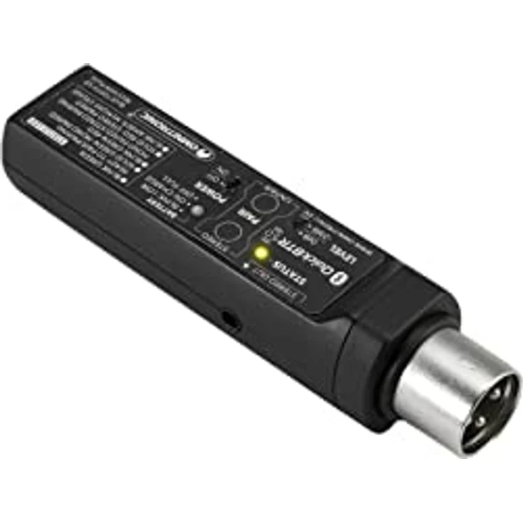 OMNITRONIC QuickBTR-5.0 XLR AptX Bluetooth 5.0 Receiver, tragbarer Bluetooth-Empfänger mit XLR-Stecker, aptX und Stereo-Link – Bild 3