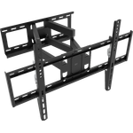 ISY IWB-3500 Wandhalterung, neigbar und schwenkbar für TVs bis 85 Zoll, max. 50 kg Tragkraft, Schwarz