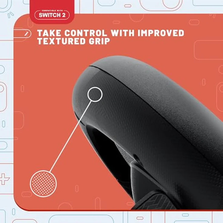 STEALTH S2-RW2, Steuerrad für Nintendo Switch 2, Schwarz, Twin Racing Wheels, Mehrfarbig – Bild 5